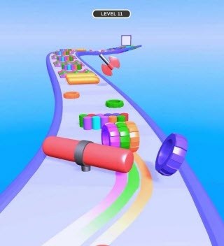 五彩轮胎游戏高清大图